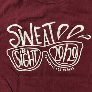 OneSight Shirt Unisex Large Sweat For Sight 20/20 Short Sleeve Tee